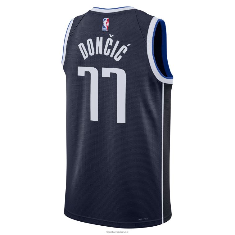 NBA 00F2L53 dallas mavericks luka doncic jordan marca maglia swingman navy