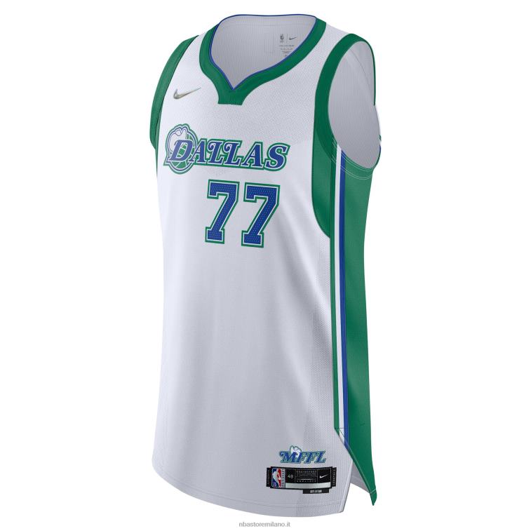 NBA 00F2L5826 dallas mavericks luka doncic nike maglia giocatore autentico bianco