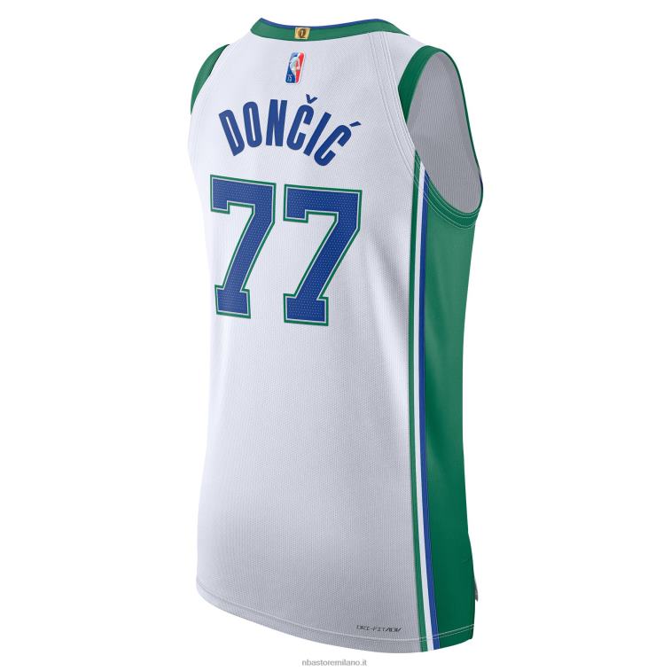 NBA 00F2L5826 dallas mavericks luka doncic nike maglia giocatore autentico bianco