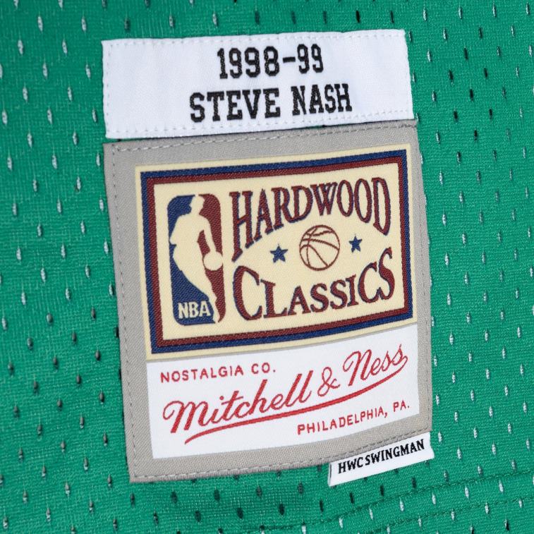 NBA 00F2L5852 dallas mavericks steve nash mitchell & ness blue/green hardwood classics split swingman jersey