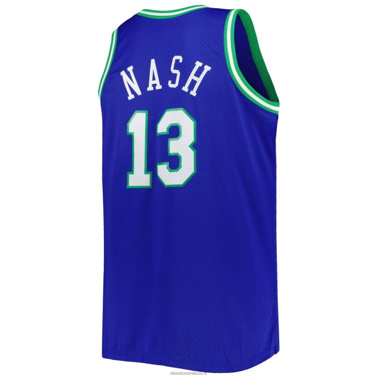 NBA 00F2L6705 dallas mavericks steve nash mitchell & ness maglia swingman blue big & tall hardwood classics