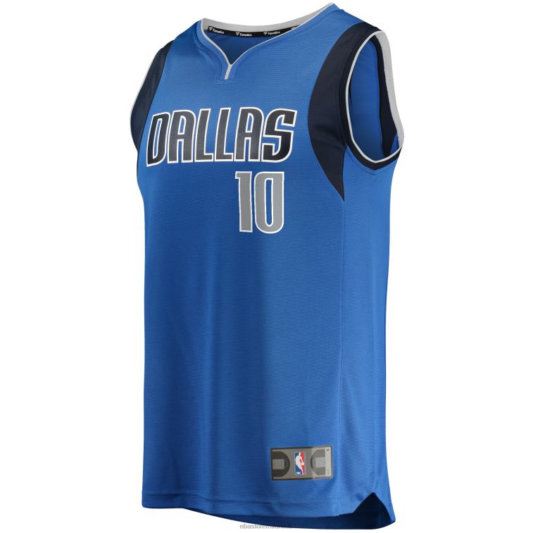 NBA 00F2L6908 Dallas Mavericks Dorian Finney-Smith maglia replica fast break blu
