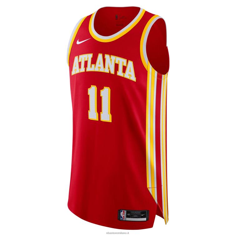 NBA 00F2L2850 atlanta hawks trae giovane nike rosso autentico giocatore maglia