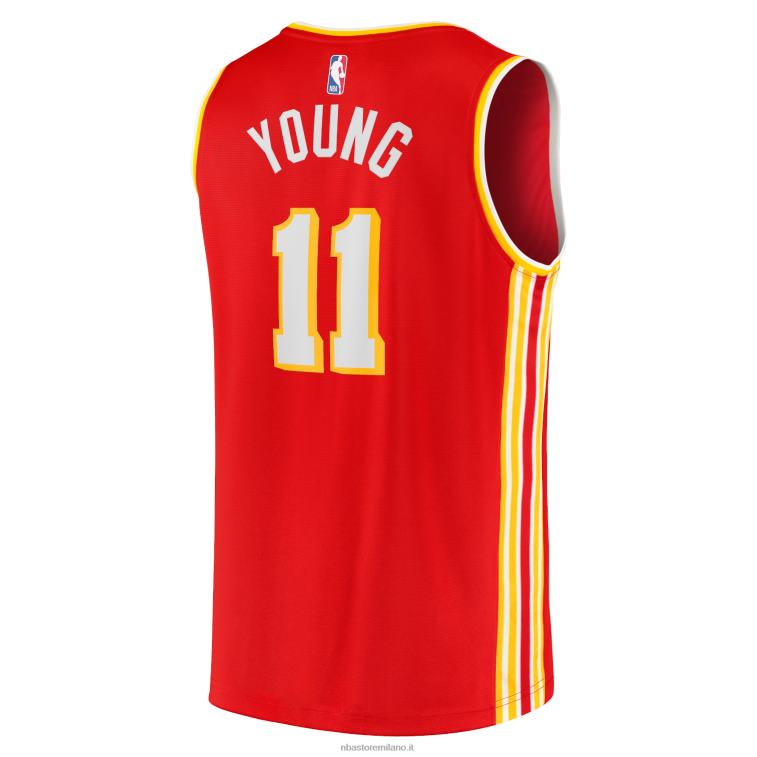 NBA 00F2L334 atlanta hawks trae giovane maglia rossa da giocatore di contropiede veloce