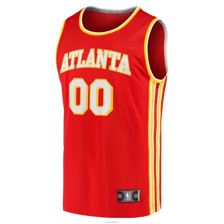 NBA 00F2L7139 maglia personalizzata replica fast break atlanta hawks rossa 2020