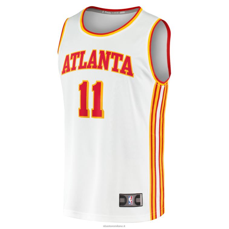 NBA 00F2L847 atlanta hawks trae giovane maglia bianca giocatore contropiede