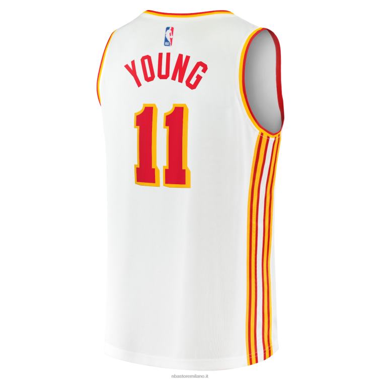 NBA 00F2L847 atlanta hawks trae giovane maglia bianca giocatore contropiede