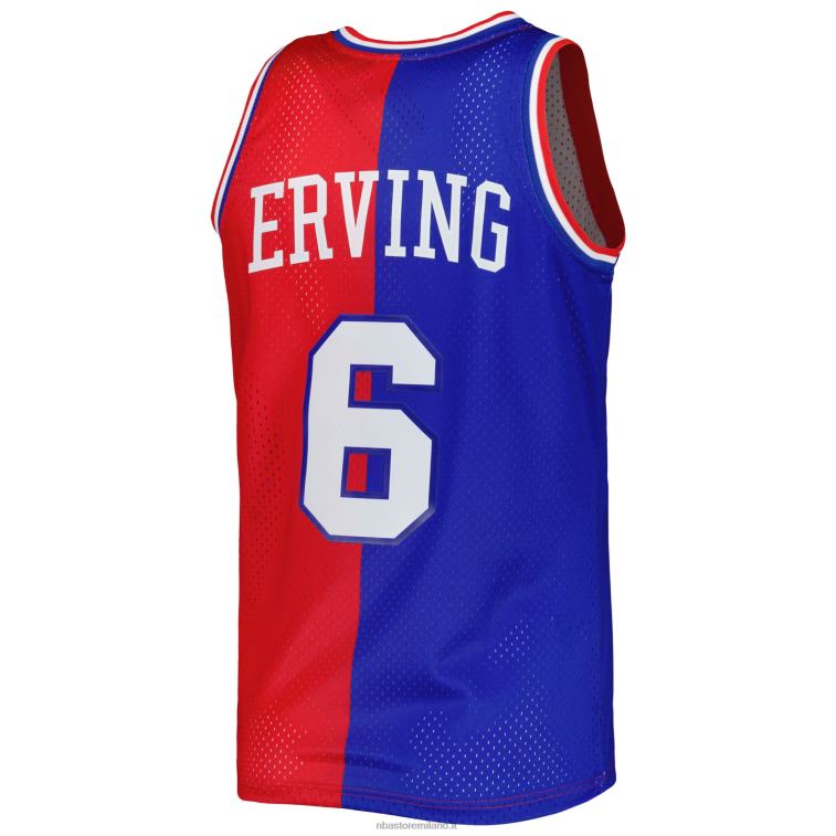 NBA 00F2L1033 Filadelfia 76ers julius erving mitchell & ness royal/red hardwood classici divisa swingman maglia