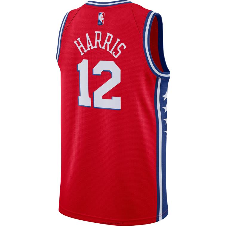 NBA 00F2L11463 philadelphia 76ers tobias harris jordan maglia swingman rossa marca