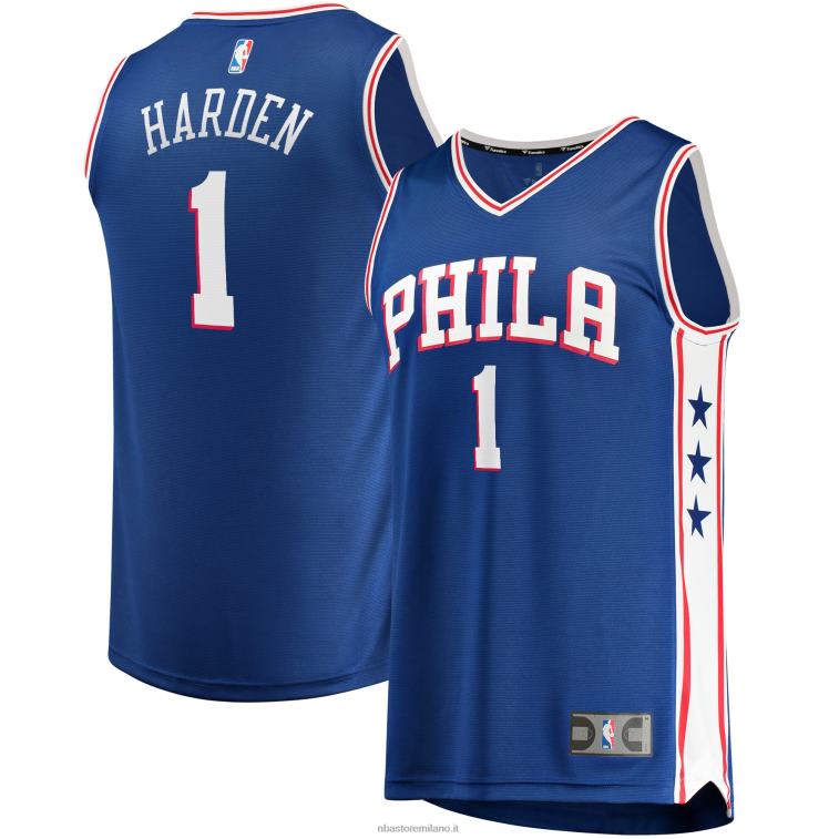 NBA 00F2L145 Filadelfia 76ers james harden royal fast break replica maglia