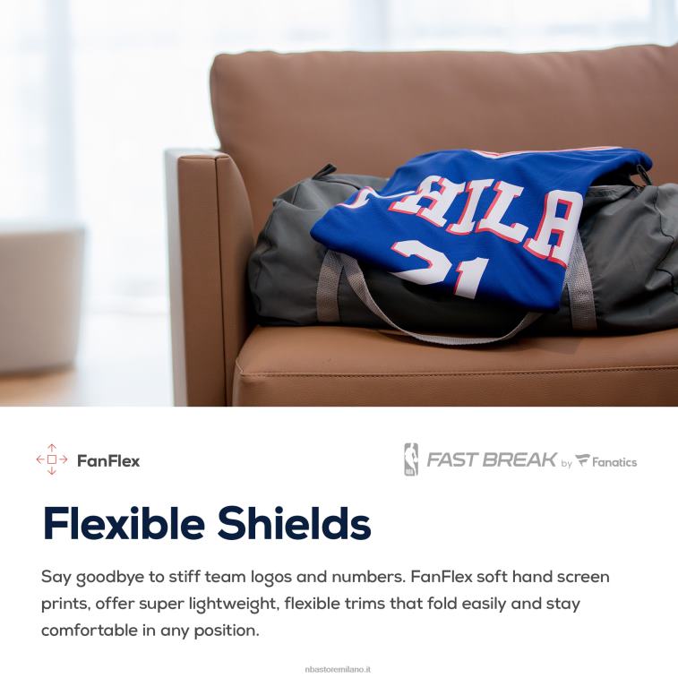 NBA 00F2L288 maglia replica personalizzata dei philadelphia 76ers royal fast break