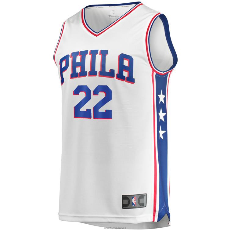 NBA 00F2L3944 Filadelfia 76ers matisse thybulle maglia replica fast break bianca