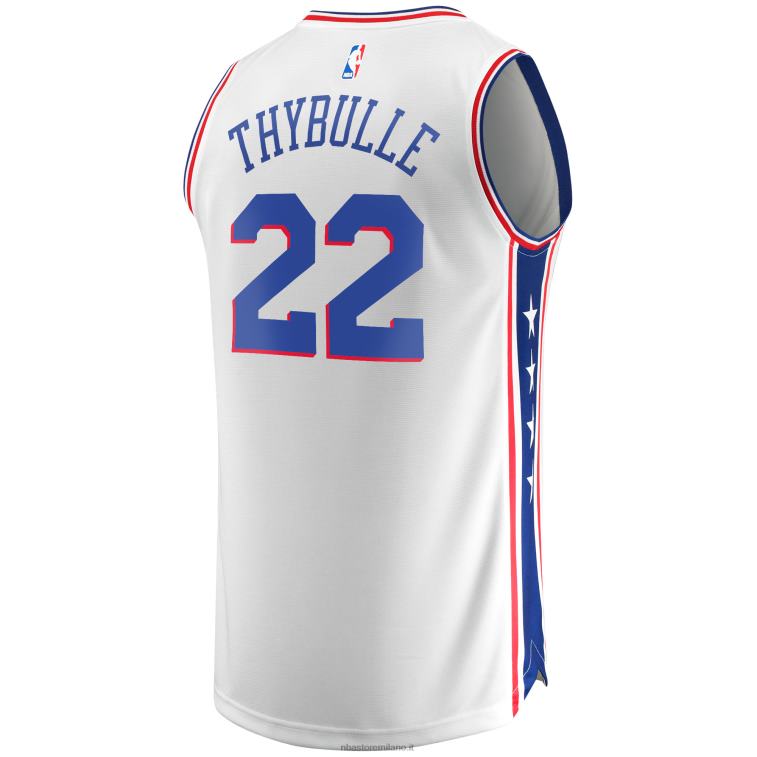 NBA 00F2L3944 Filadelfia 76ers matisse thybulle maglia replica fast break bianca