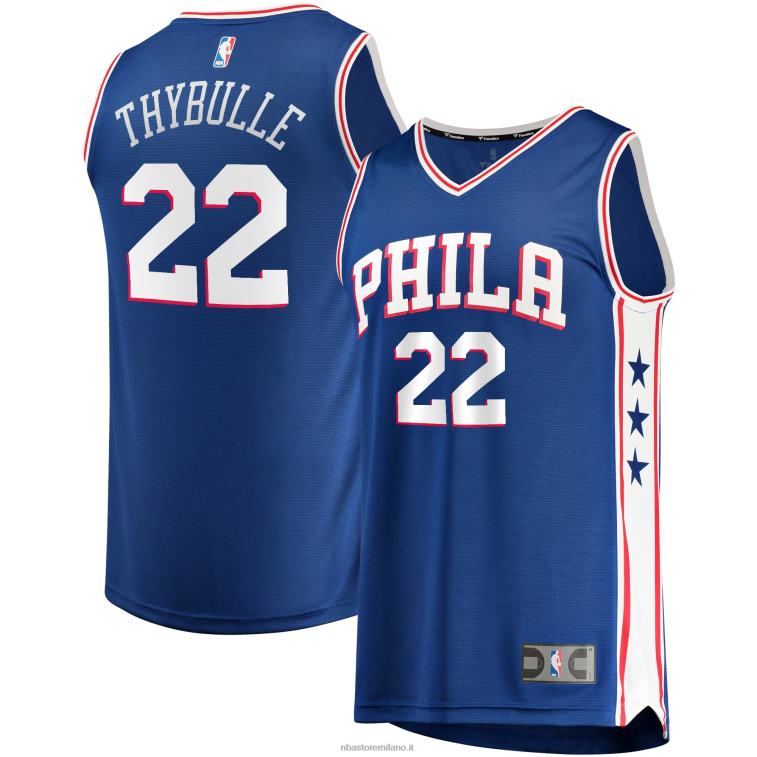 NBA 00F2L6465 Filadelfia 76ers matisse thybulle royal fast break replica giocatore maglia della squadra