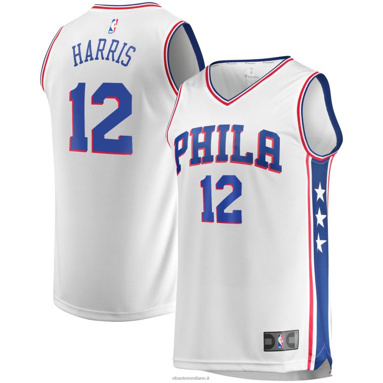 NBA 00F2L6813 Filadelfia 76ers tobias harris maglia bianca contropiede replica giocatore squadra