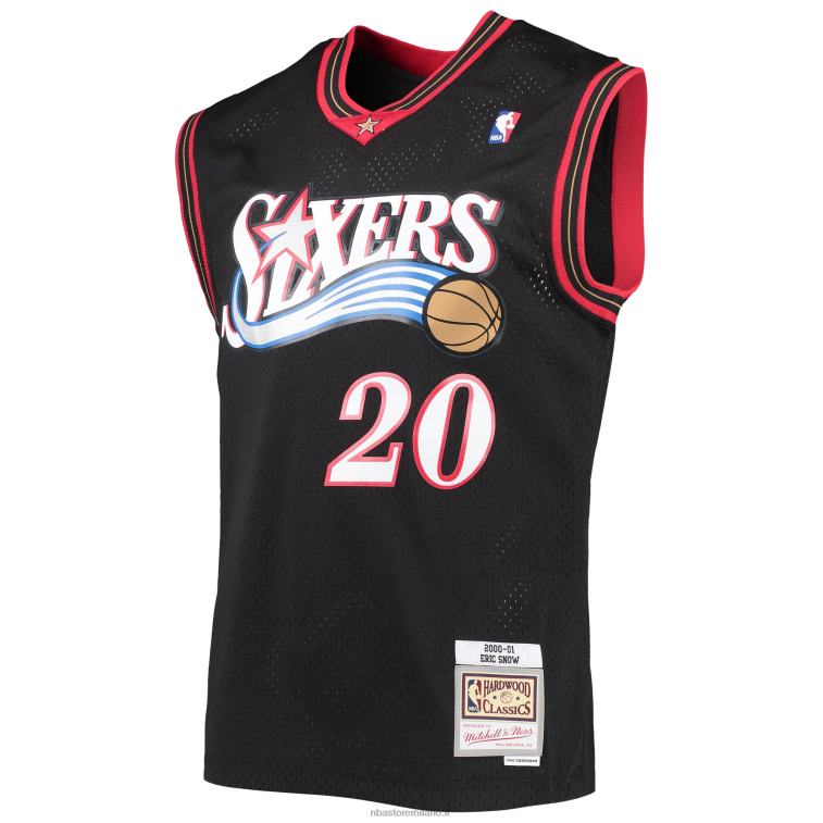 NBA 00F2L7905 Filadelfia 76ers Eric Snow Mitchell & Ness Black Hardwood Classics Swingman Jersey