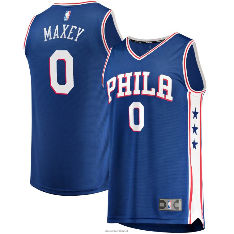 NBA 00F2L79 maglia philadelphia 76ers tyrese maxey royal fast break replica