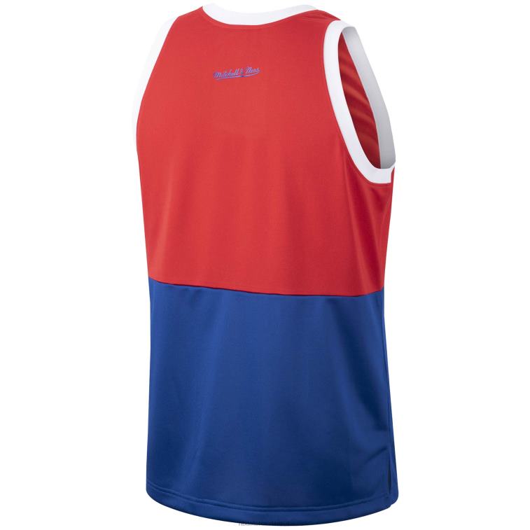 NBA 00F2L8708 Filadelfia 76ers Mitchell & Ness Red Hardwood Classics Team Heritage Fashion Jersey