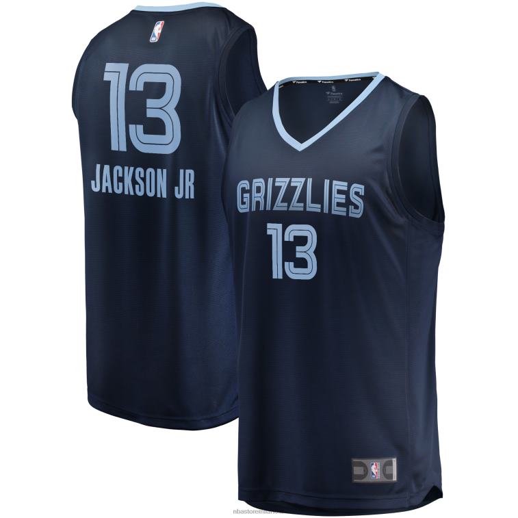 NBA 00F2L1120 memphis grizzlies jaren jackson jr. maglia da giocatore di contropiede blu navy