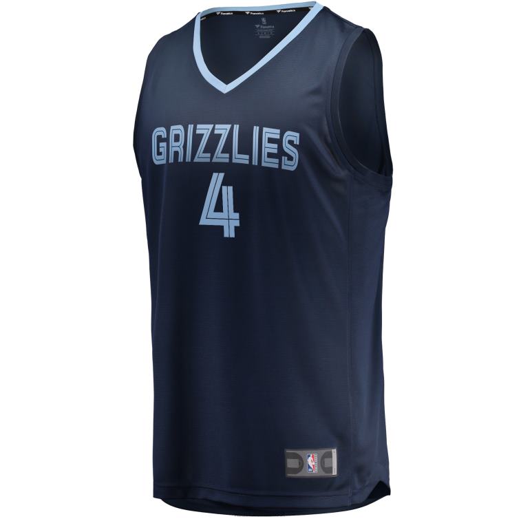 NBA 00F2L1419 memphis grizzlies steven adams navy maglia veloce break replica
