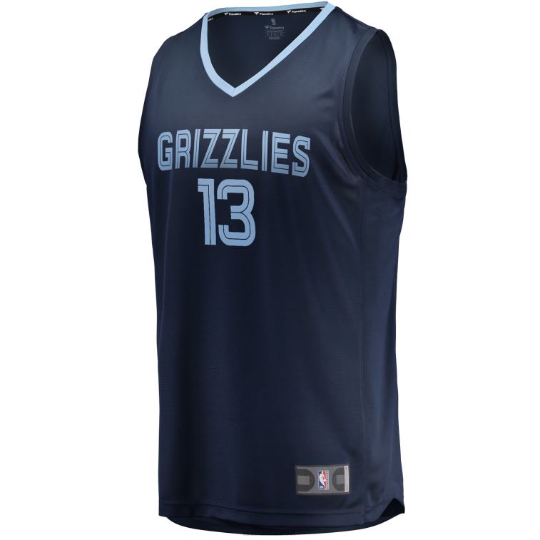 NBA 00F2L1990 memphis grizzlies jaren jackson jr. maglia replica fast break blu navy