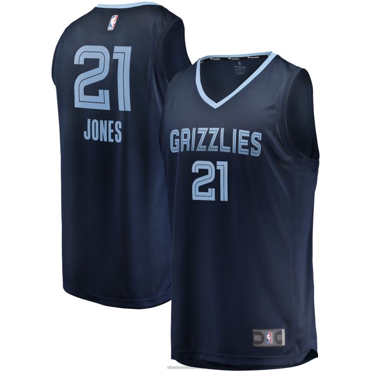 NBA 00F2L2860 memphis grizzlies tyus jones maglia da giocatore fast break navy