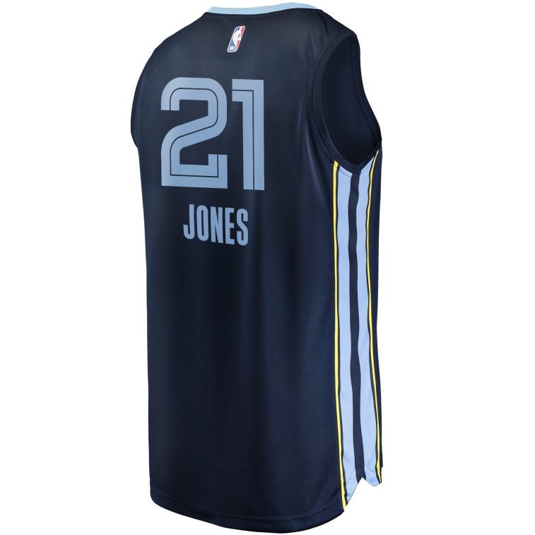 NBA 00F2L2860 memphis grizzlies tyus jones maglia da giocatore fast break navy
