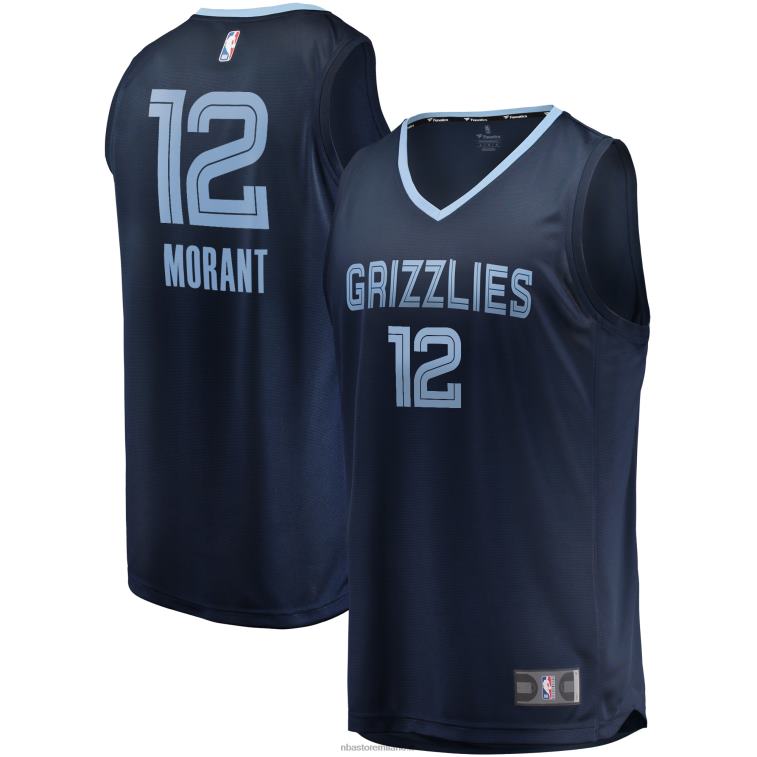 NBA 00F2L40 maglia memphis grizzlies ja morant navy replica fast break