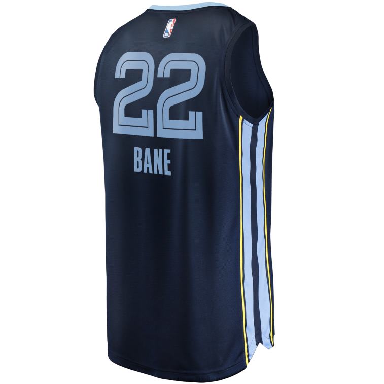 NBA 00F2L509 memphis grizzlies desmond bane maglia replica fast break navy