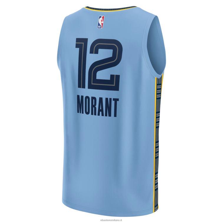 NBA 00F2L755 memphis grizzlies ja morant maglia azzurra replica giocatore fast break