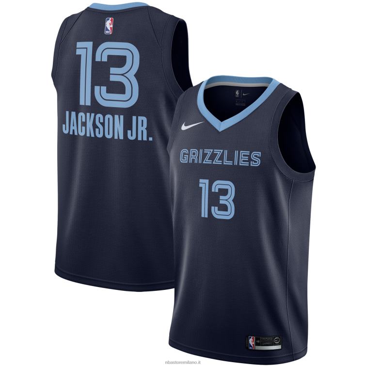 NBA 00F2L7750 memphis grizzlies jaren jackson maglia della squadra nike navy swingman