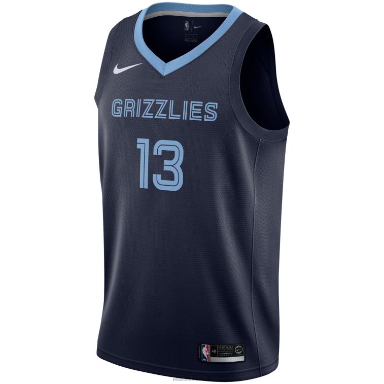 NBA 00F2L7750 memphis grizzlies jaren jackson maglia della squadra nike navy swingman