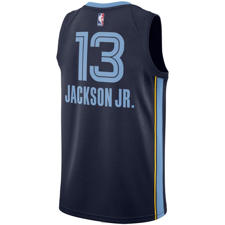NBA 00F2L7750 memphis grizzlies jaren jackson maglia della squadra nike navy swingman