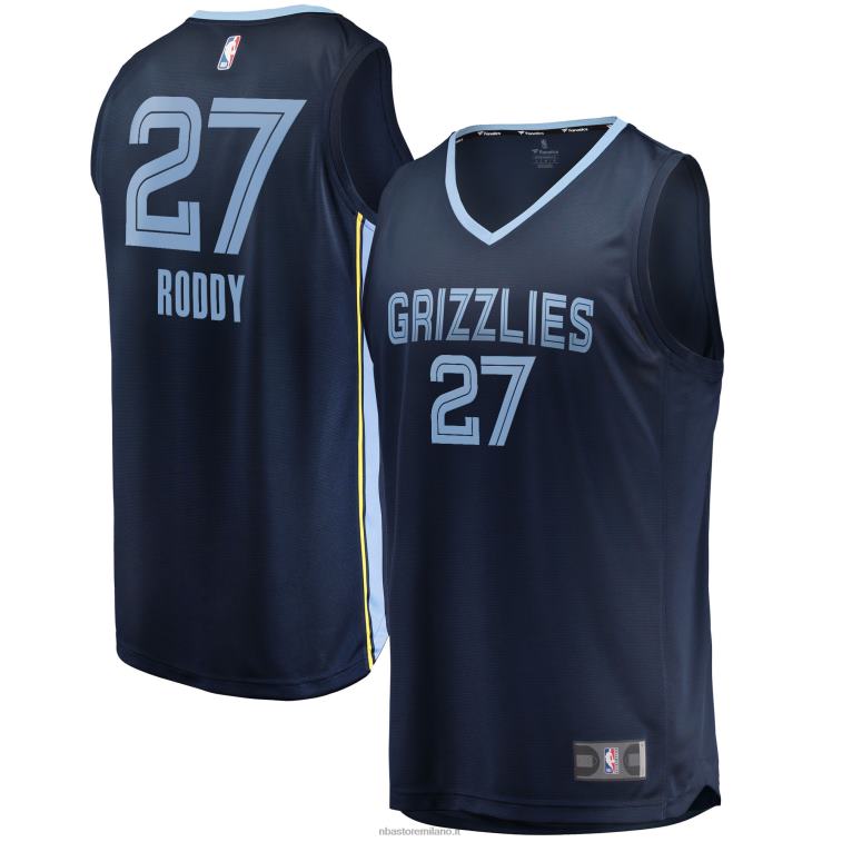 NBA 00F2L7922 Memphis Grizzlies David Roddy Navy Draft First Round Pick Fast Break Replica Maglia Giocatore