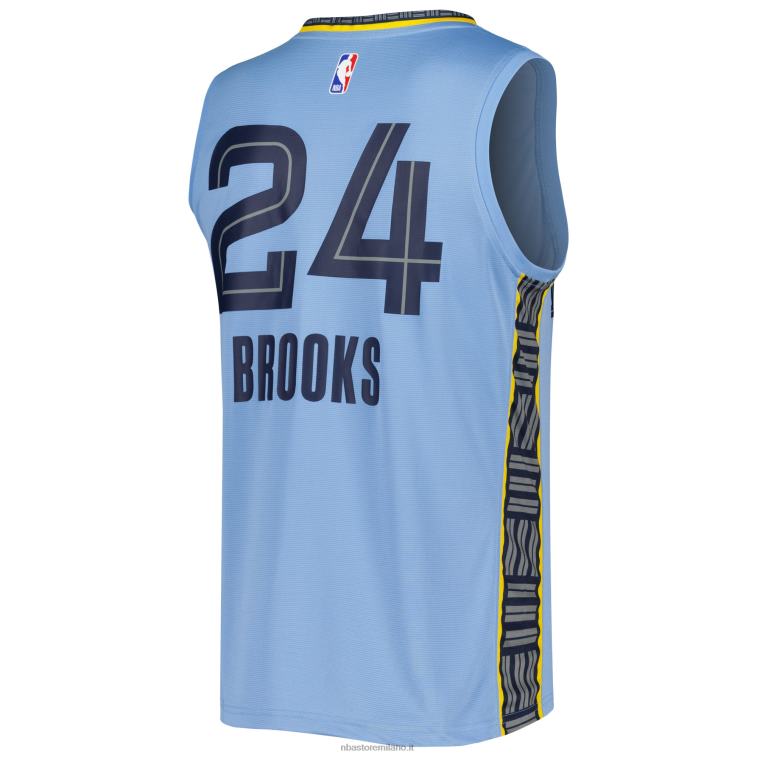 NBA 00F2L905 memphis grizzlies dillon brooks maglia azzurra replica giocatore fast break