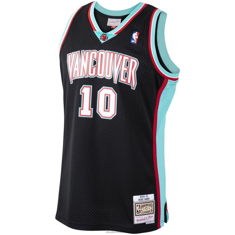 NBA 00F2L1895 vancouver grizzlies mike bibby mitchell & ness black hardwood classics swingman jersey