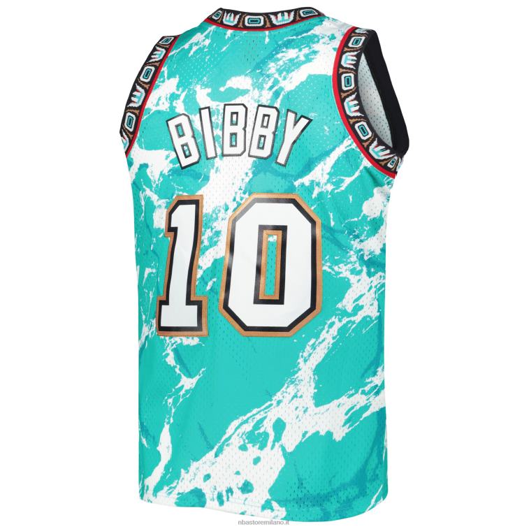 NBA 00F2L7461 vancouver grizzlies mike bibby mitchell & ness turchese hardwood classici marmo swingman jersey