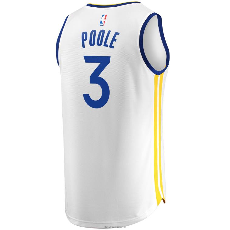 NBA 00F2L1197 Golden State Warriors Jordan Poole White Finals Champions Fast Break Replica Maglia Giocatore