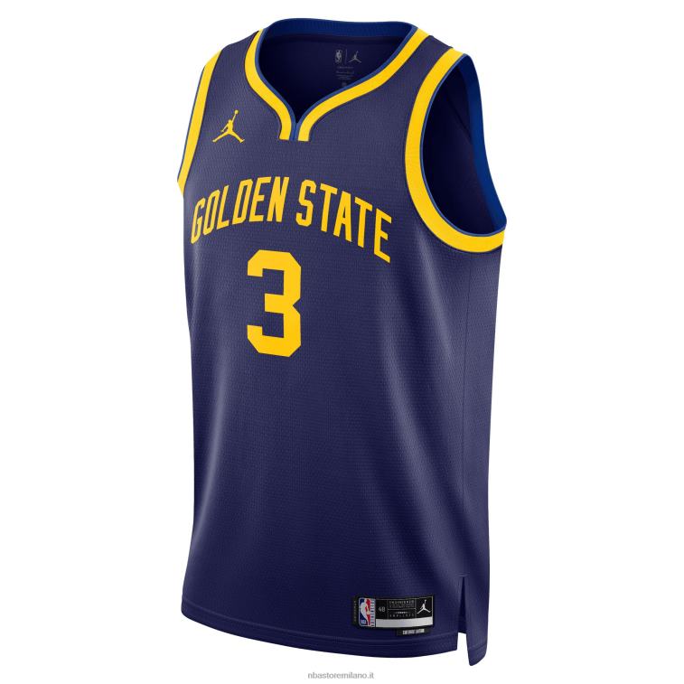 NBA 00F2L128 golden state warriors jordan poole maglia jordan brand navy swingman
