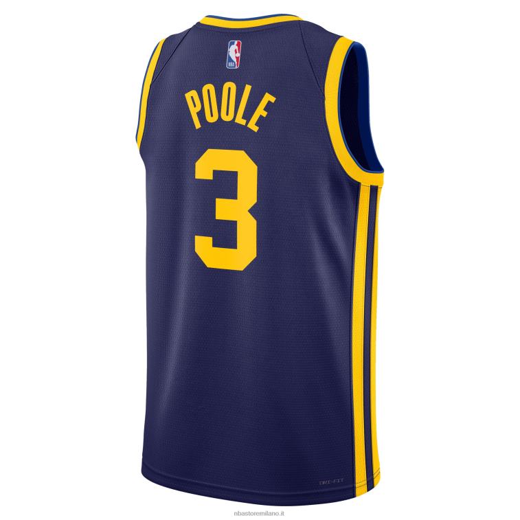 NBA 00F2L128 golden state warriors jordan poole maglia jordan brand navy swingman
