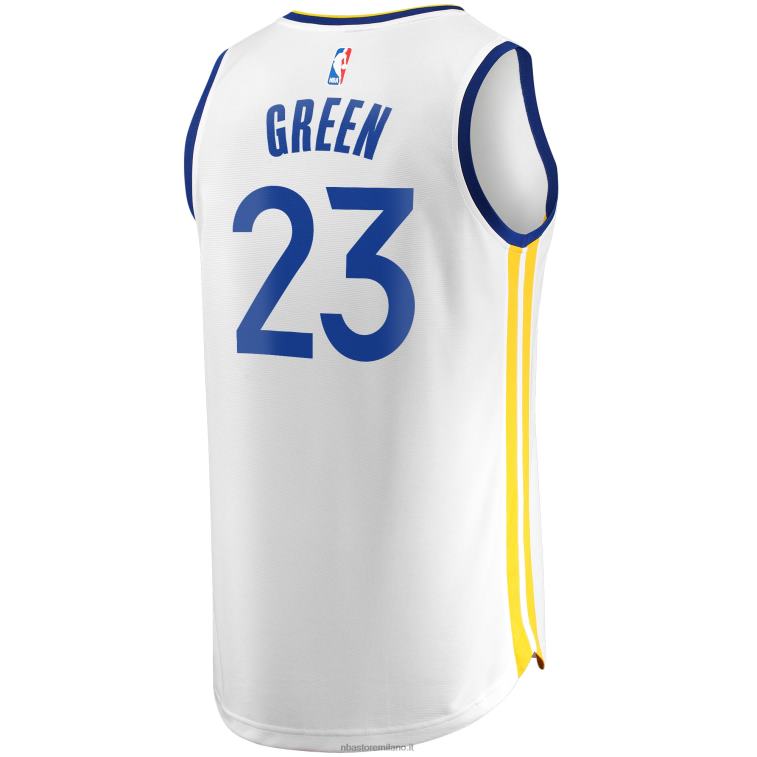 NBA 00F2L1383 Golden State Warriors Draymond Green White Finals Champions Fast Break Replica Maglia Giocatore