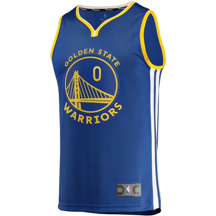 NBA 00F2L1538 golden state warriors donte divincenzo maglia blu fast break replica giocatore - icona