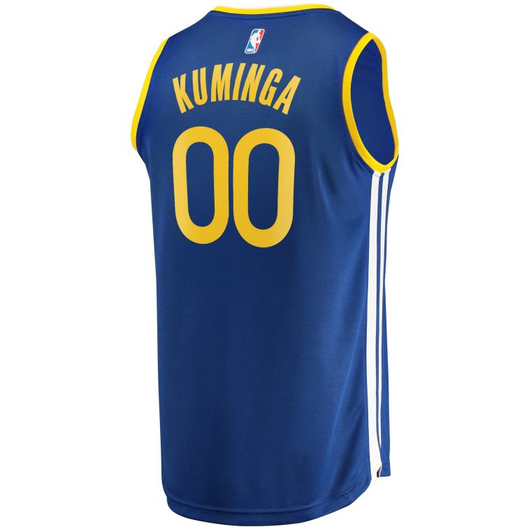 NBA 00F2L2505 golden state warriors jonathan kuminga maglia replica fast break reale