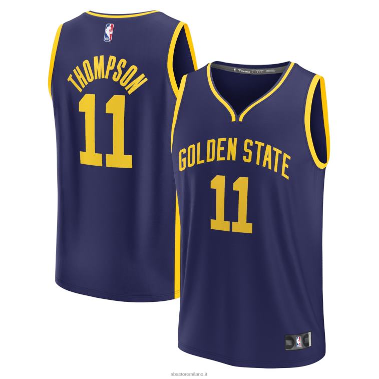 NBA 00F2L339 maglia replica giocatore golden state warriors klay thompson navy fast break