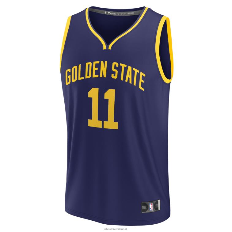 NBA 00F2L339 maglia replica giocatore golden state warriors klay thompson navy fast break