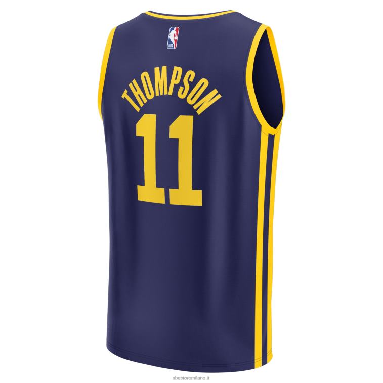 NBA 00F2L339 maglia replica giocatore golden state warriors klay thompson navy fast break
