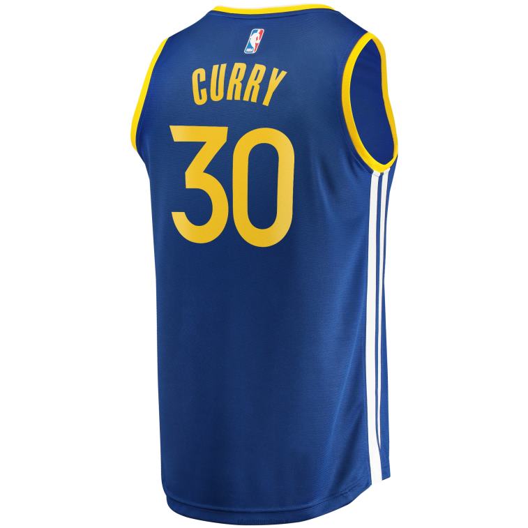 NBA 00F2L417 Golden State Warriors Stephen Curry Royal Fast Break Replica Maglia Giocatore