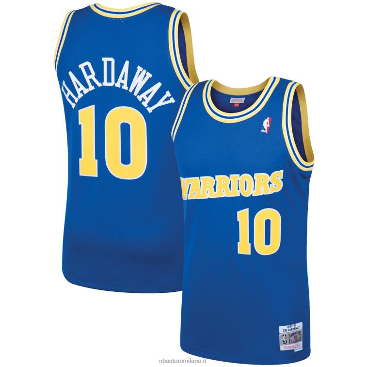 NBA 00F2L425 maglia giocatore swingman dei golden state warriors tim hardaway royal 1990 hardwood classics