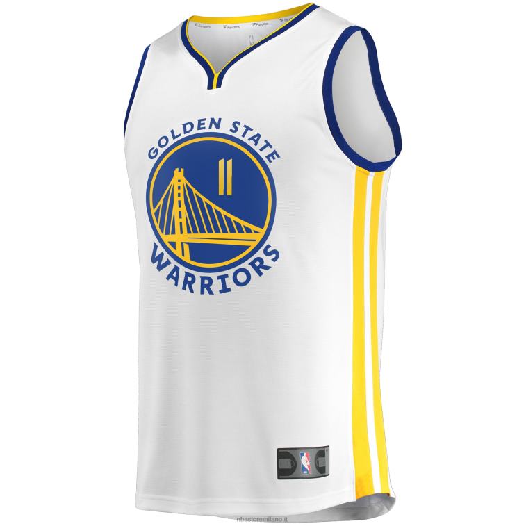 NBA 00F2L523 Golden State Warriors klay thompson maglia bianca replica giocatore fast break