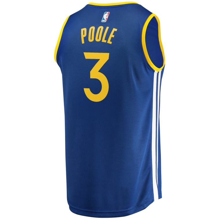 NBA 00F2L619 Golden State Warriors Jordan Poole Royal Finals Champions Fast Break Replica Maglia Giocatore